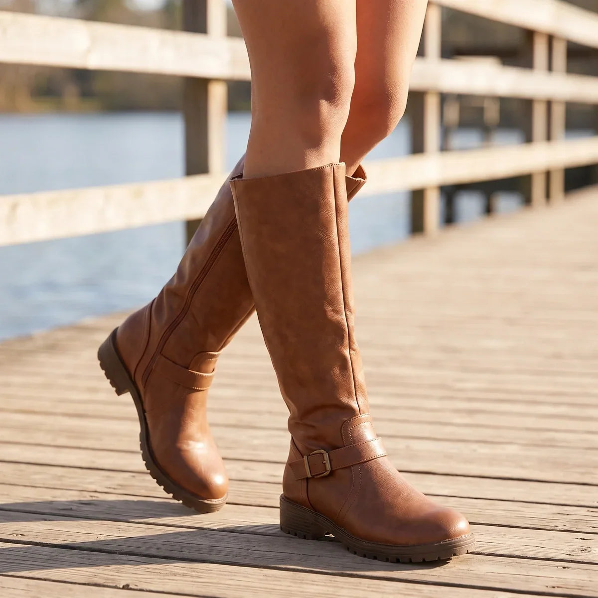 Teodora | Wide Toe Orthopedic Knee-High Boots