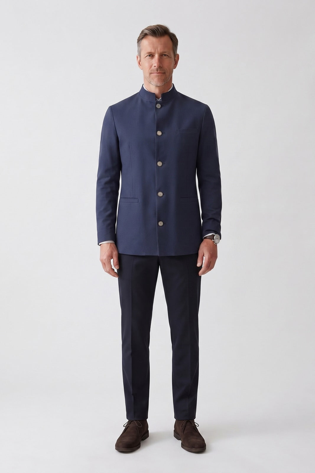 Men's Waist Coat | Tailored Nehru Collar Blazer
