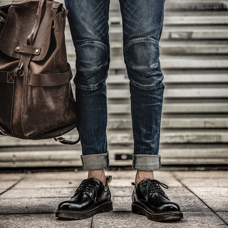 Men's Chunky Derby Shoes | Lace-Up Leather-Look