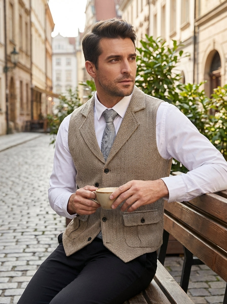 Men's Formal Waistcoat | Tailored Vest for Wedding & Smart Occasions