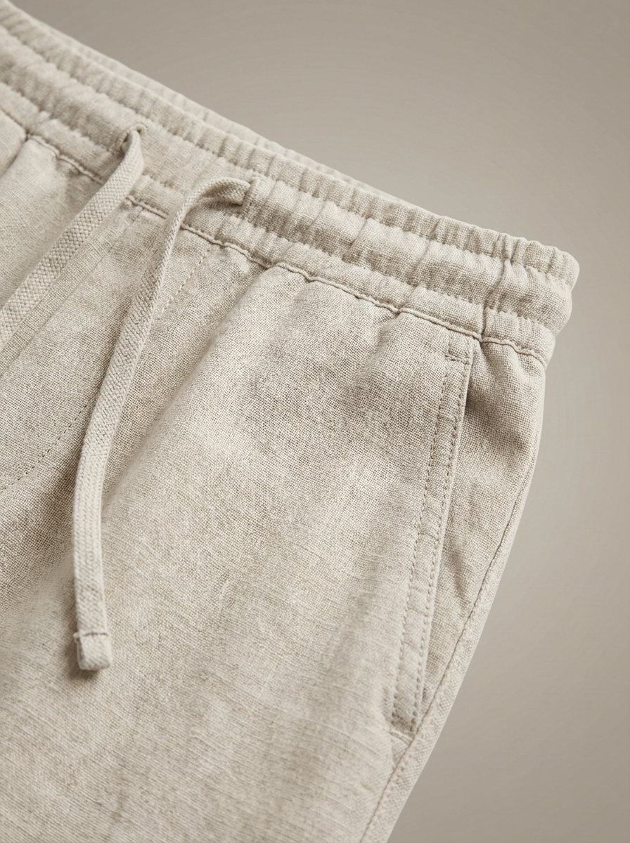 Women's Relaxed Fit Trousers with Drawstring Waist