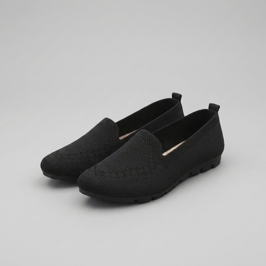 Women's Slip-On Loafers Knit Flat Orthopedic Shoes