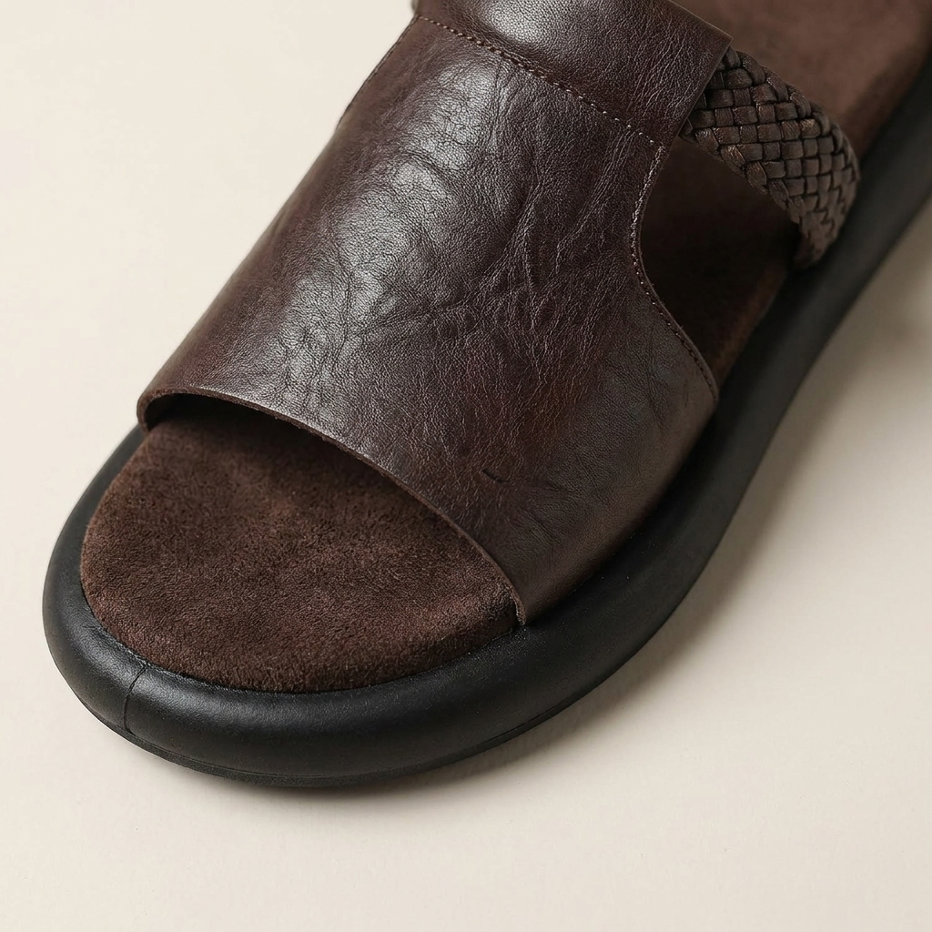 Marsala Leather Flats