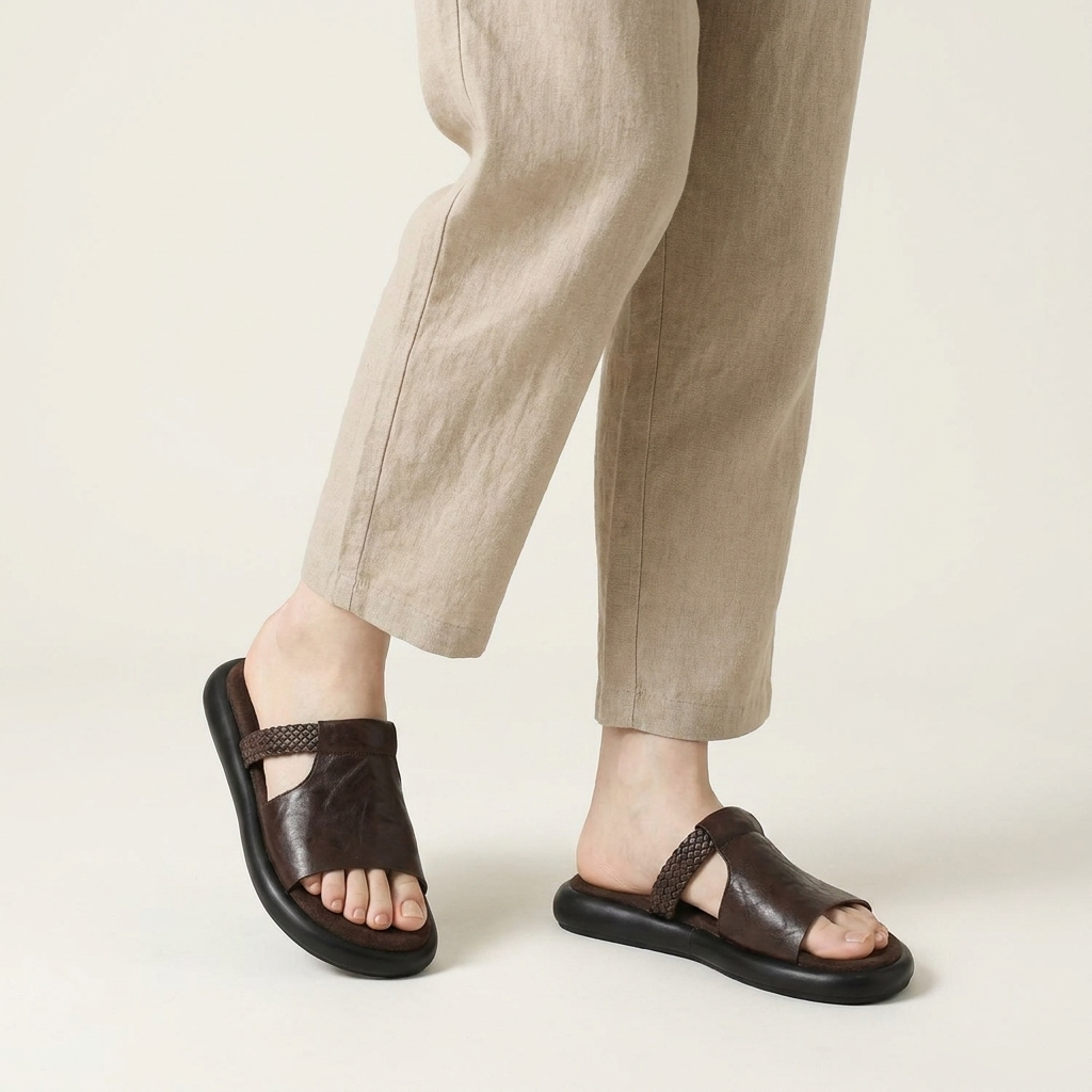 Marsala Leather Flats