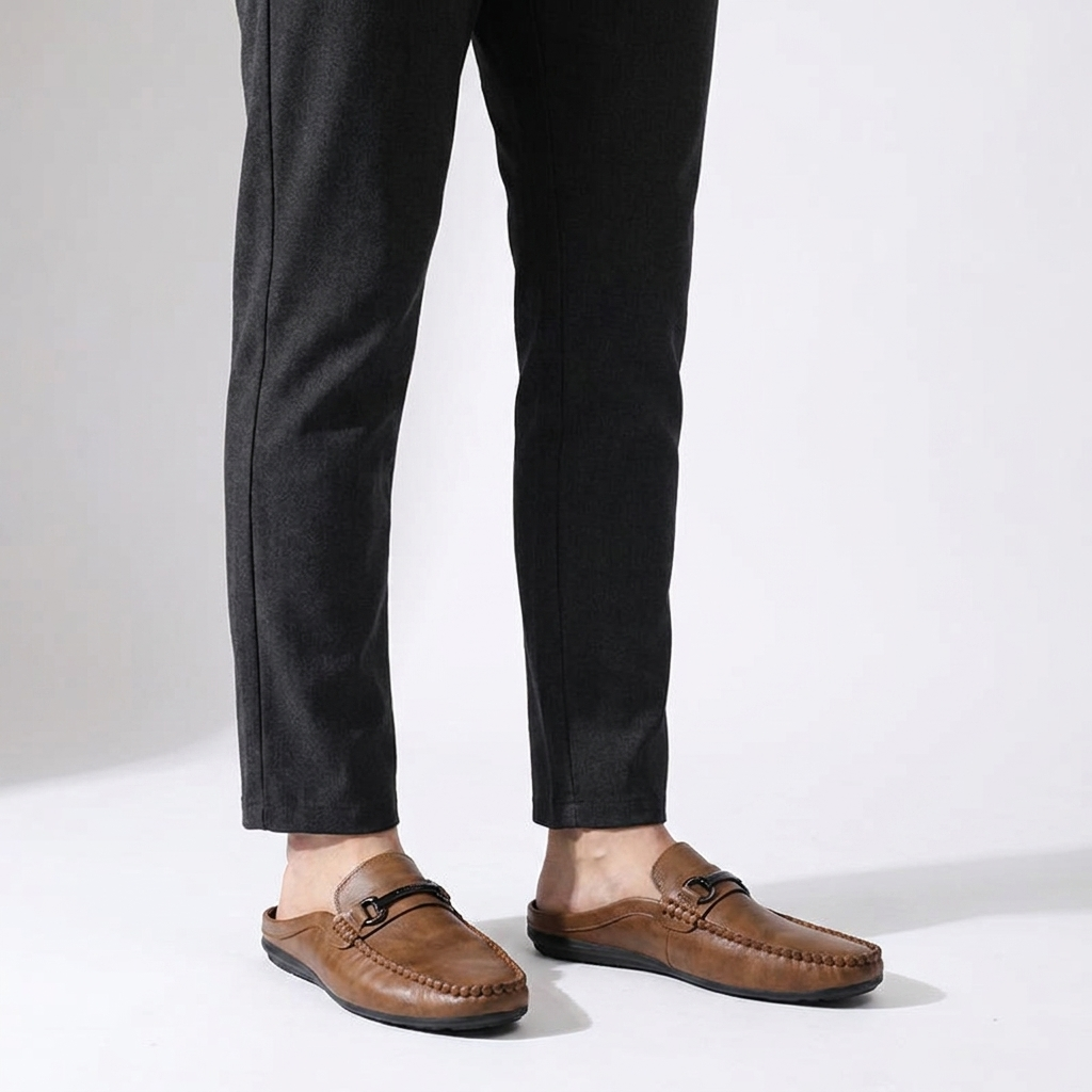 Burano Leather Mules