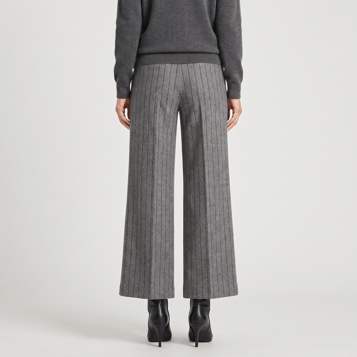 Charise Wool Blend Trousers – Wide-Leg Pocketed Winter Pants