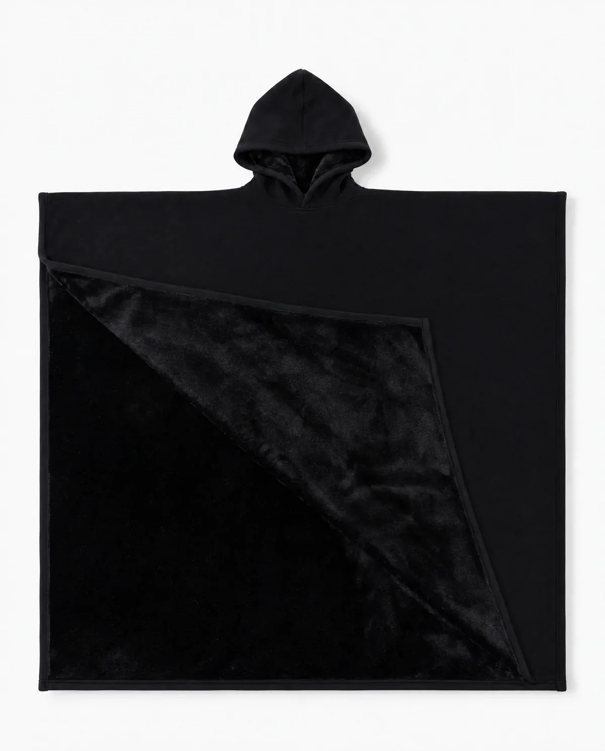 Juna | Oversized Hooded Blanket in Black