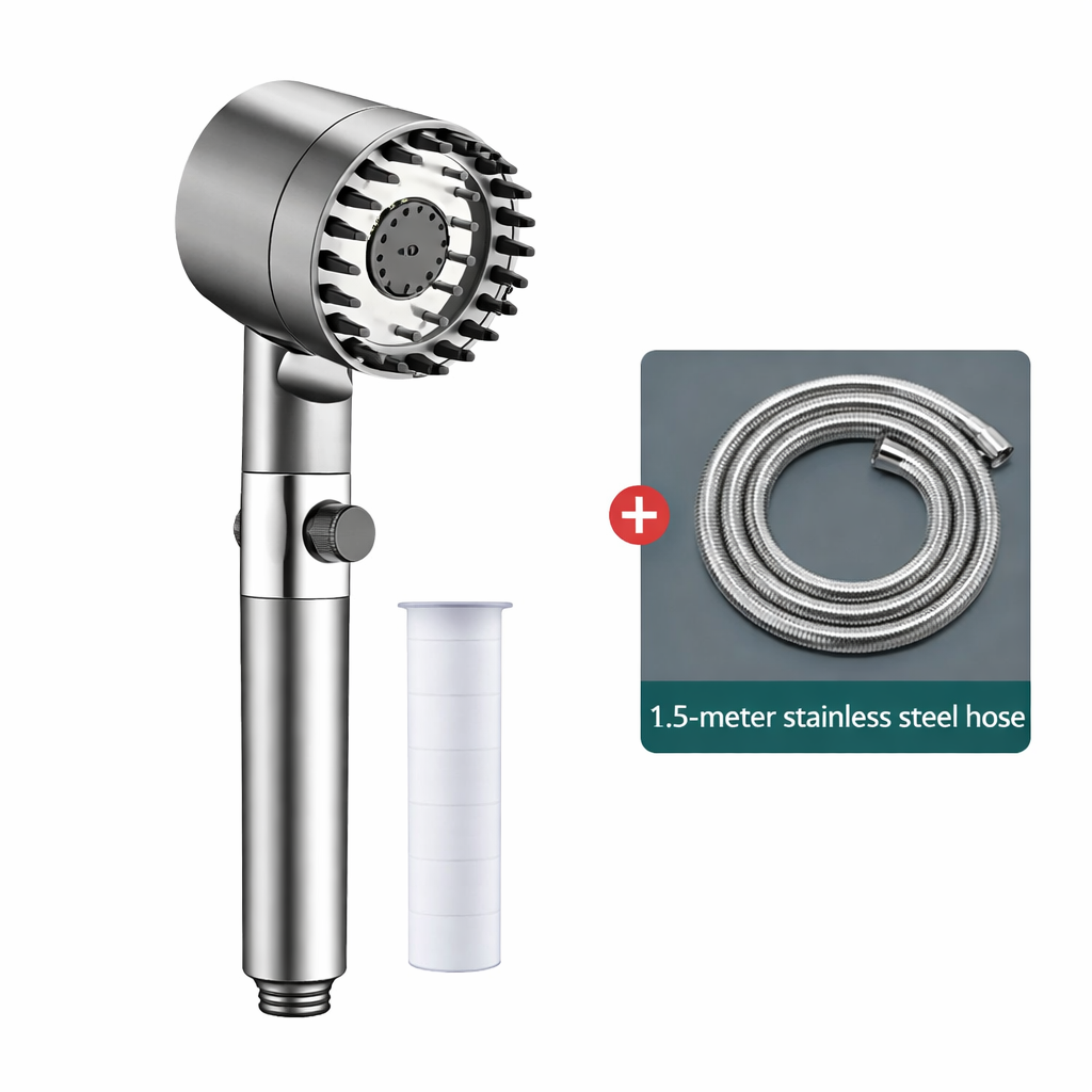High Pressure Filtered Water Filtration Shower Head with Handheld Design and Pause Button