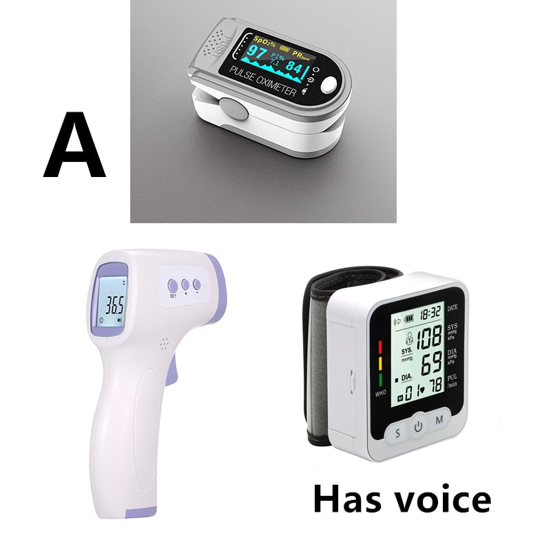 Home Wristband Automatic Blood Pressure Monitor with Portable Lcd Display and Adjustable Strap