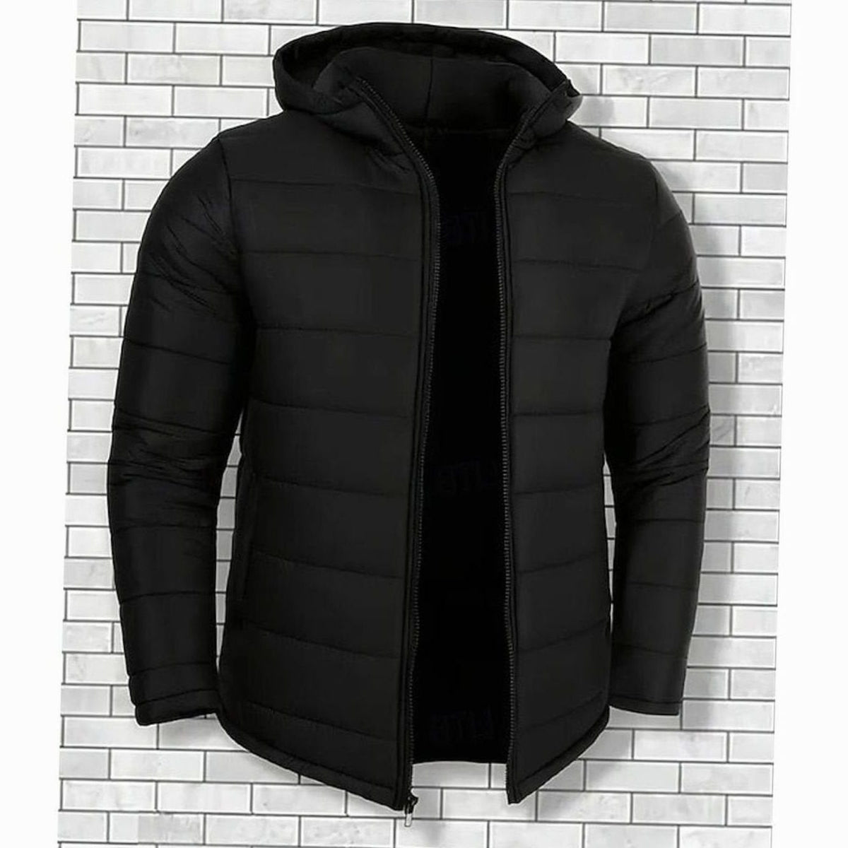 Hooded Channel-Quilted Puffer Jacket for Men