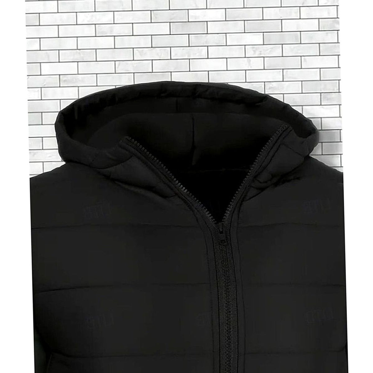 Hooded Channel-Quilted Puffer Jacket for Men