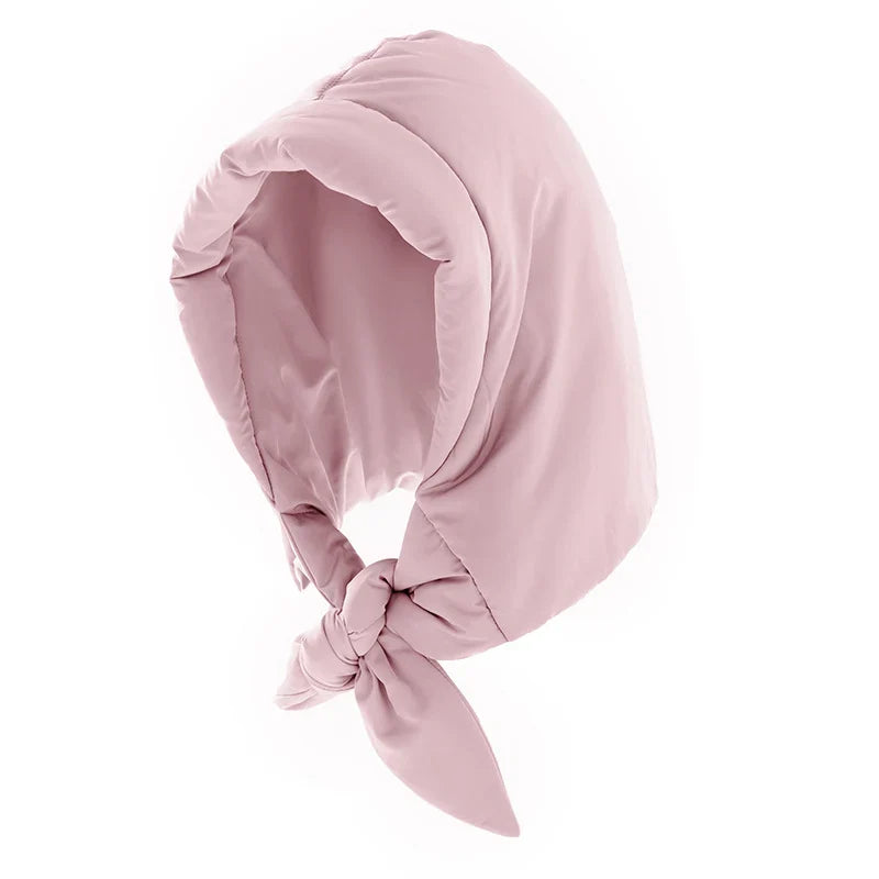 Hooded Headscarf | Quilted Insulated & Adjustable Tie-Back