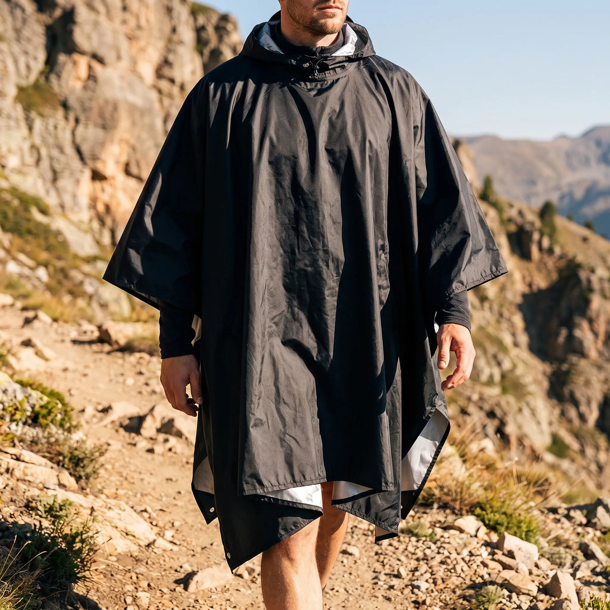 Hooded Outdoor Rain Poncho