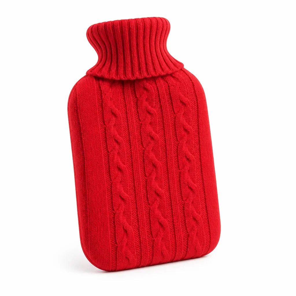Hot Water Bottle | Leak-Proof Rubber & Removable Plush Cover | 2L Capacity