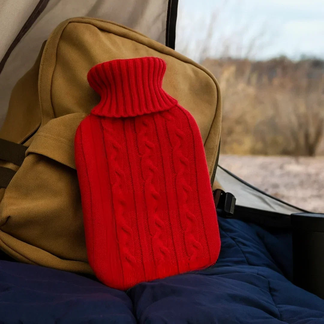 Hot Water Bottle | Leak-Proof Rubber & Removable Plush Cover | 2L Capacity