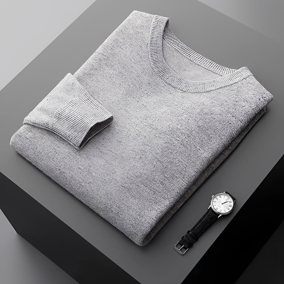 Fashion Sweater Pullover Crewneck Men Long Sleeve Casual - Relaxed Fit