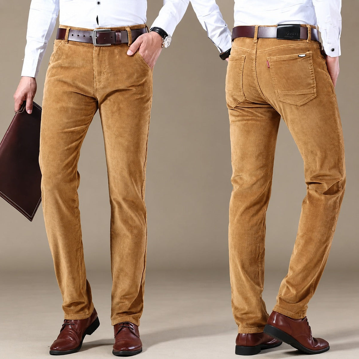 Men's Casual Pants - Tailored Fit 5-Pocket Trousers with Modern Silhouette