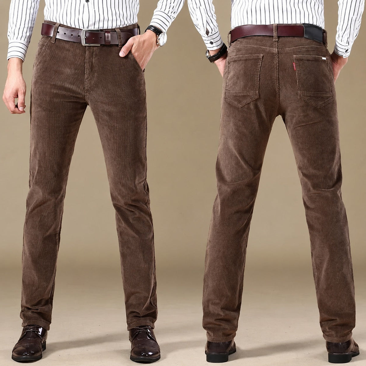 Men's Casual Pants - Tailored Fit 5-Pocket Trousers with Modern Silhouette