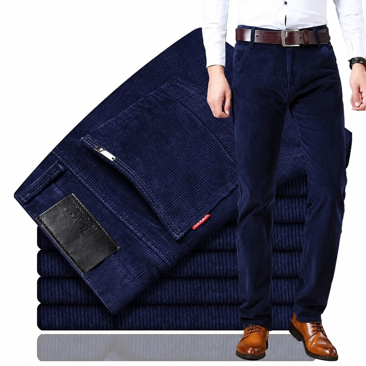 Men's Casual Pants - Tailored Fit 5-Pocket Trousers with Modern Silhouette