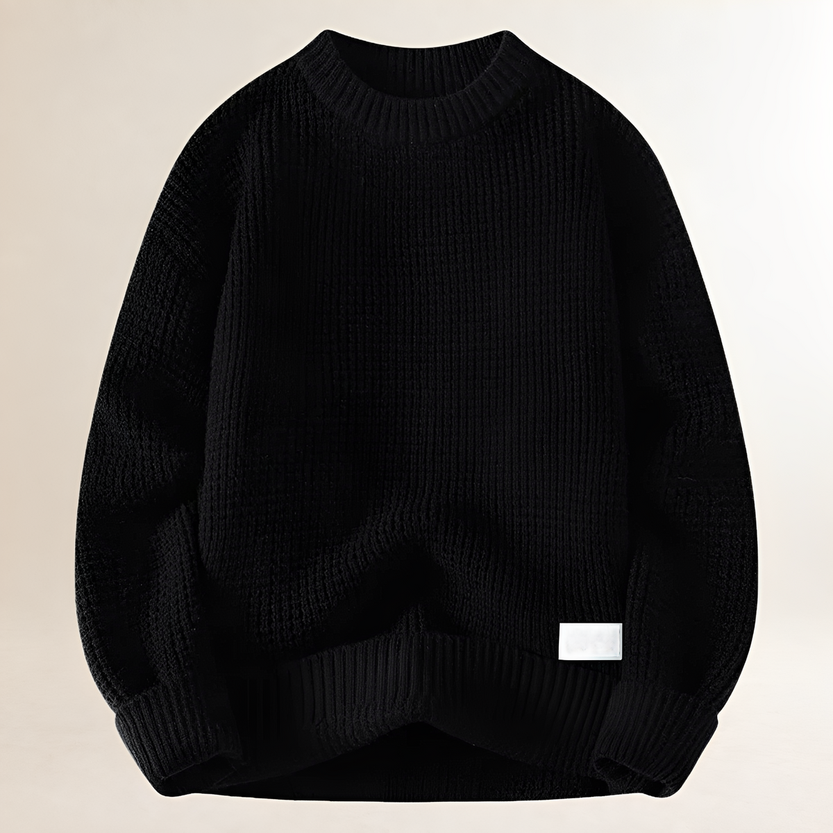 Men's Crew Neck Pullover Sweater - Long Sleeve, Regular Fit, Casual Style