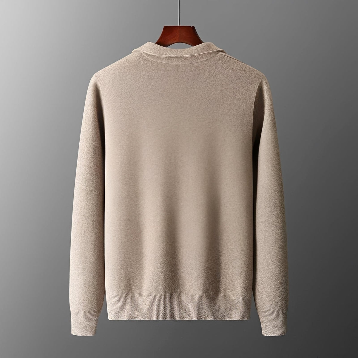 Men's Jacket Zip-Up with Collar - Casual Fit, Long Sleeve Design