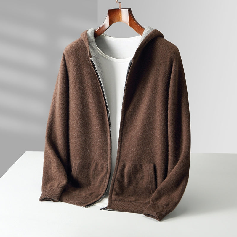 Men's Reversible Hoodie - Lightweight, Zip-Up, Casual Fit