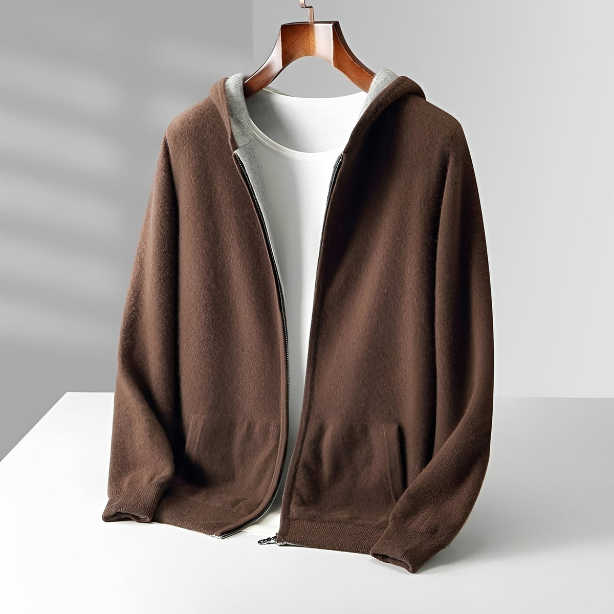 Men's Reversible Hoodie - Lightweight, Zip-Up, Casual Fit