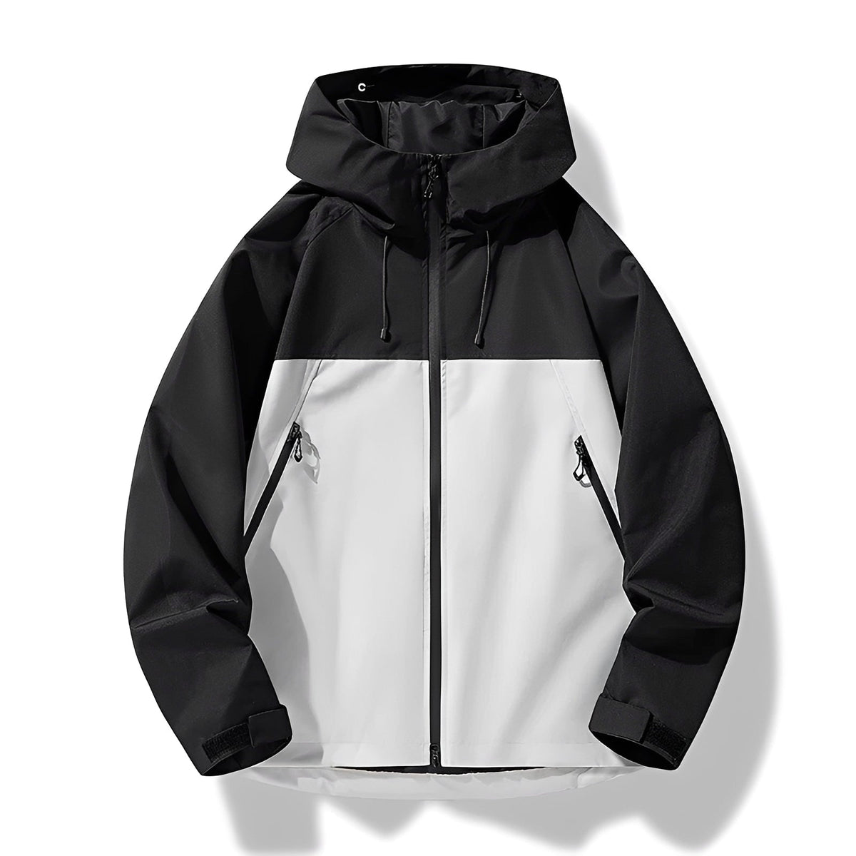 Shell Jacket Men - Hooded, Zip Closure, Casual Fit, Outdoor Style