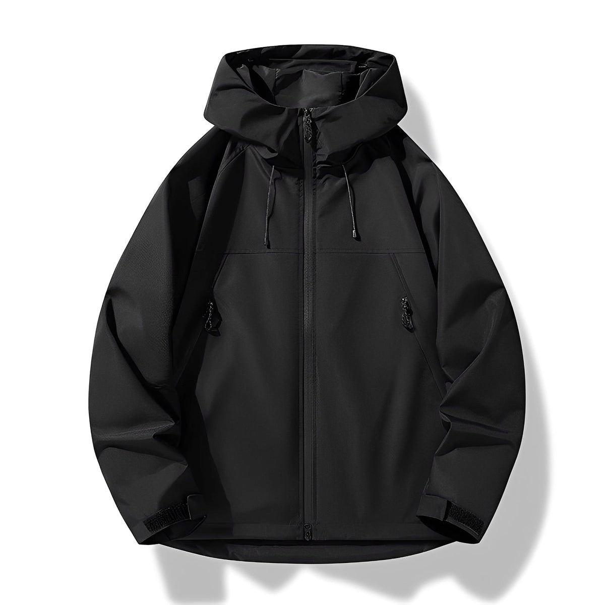 Shell Jacket Men - Hooded, Zip Closure, Casual Fit, Outdoor Style