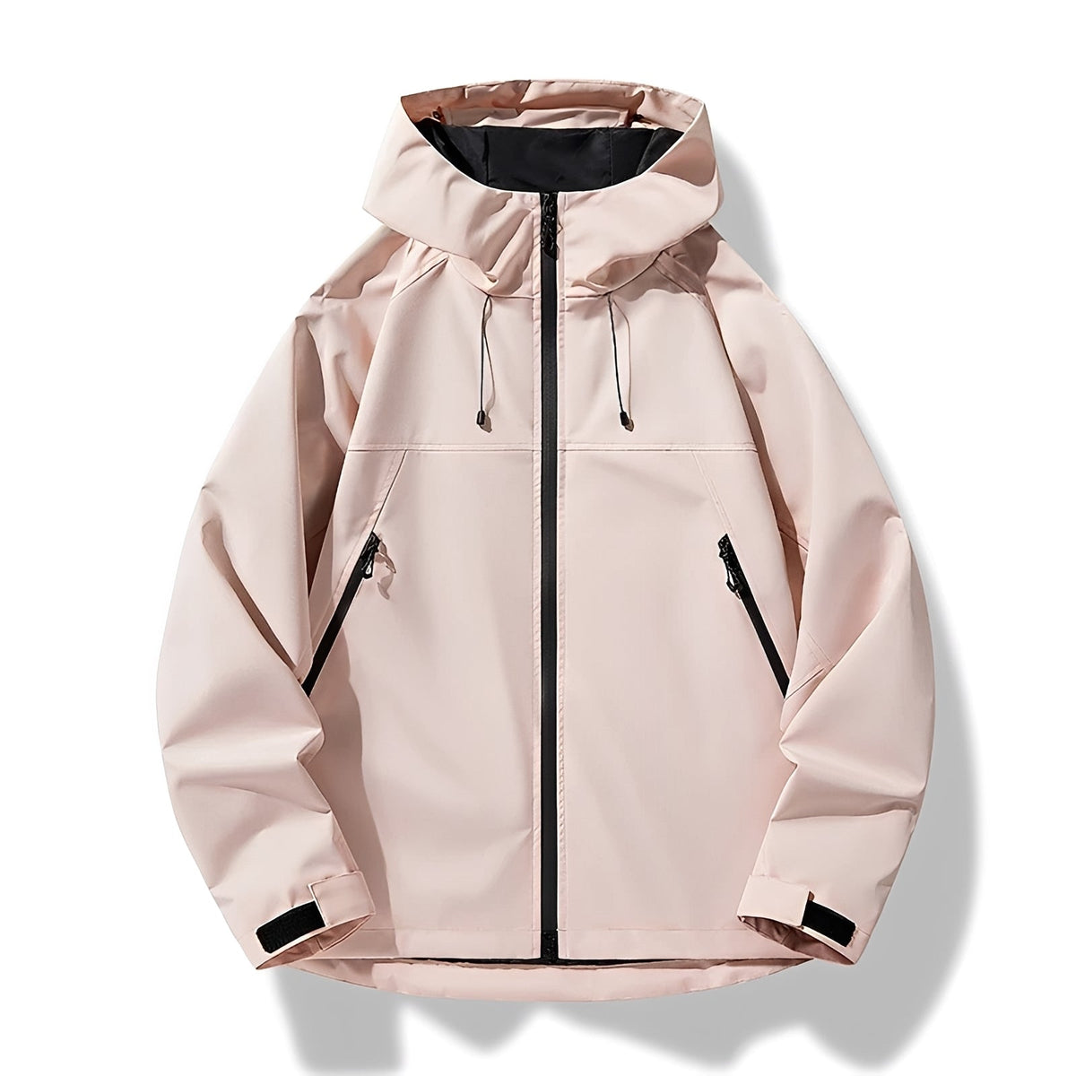 Shell Jacket Men - Hooded, Zip Closure, Casual Fit, Outdoor Style