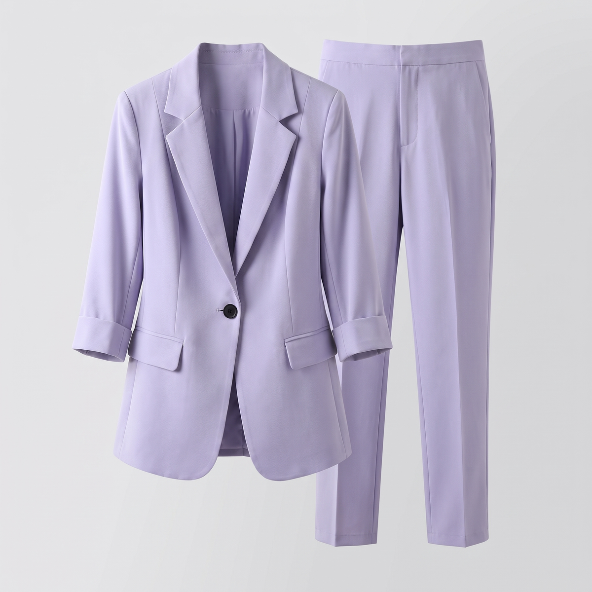 Women's Blazer and Trouser Set - Tailored Fit with Classic Design