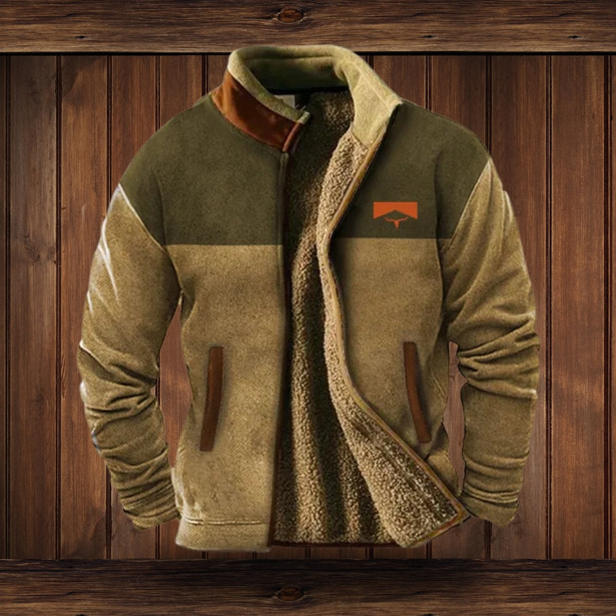 Wyatt | Men's Aztec Print Sherpa Jacket Fleece Winter Coat
