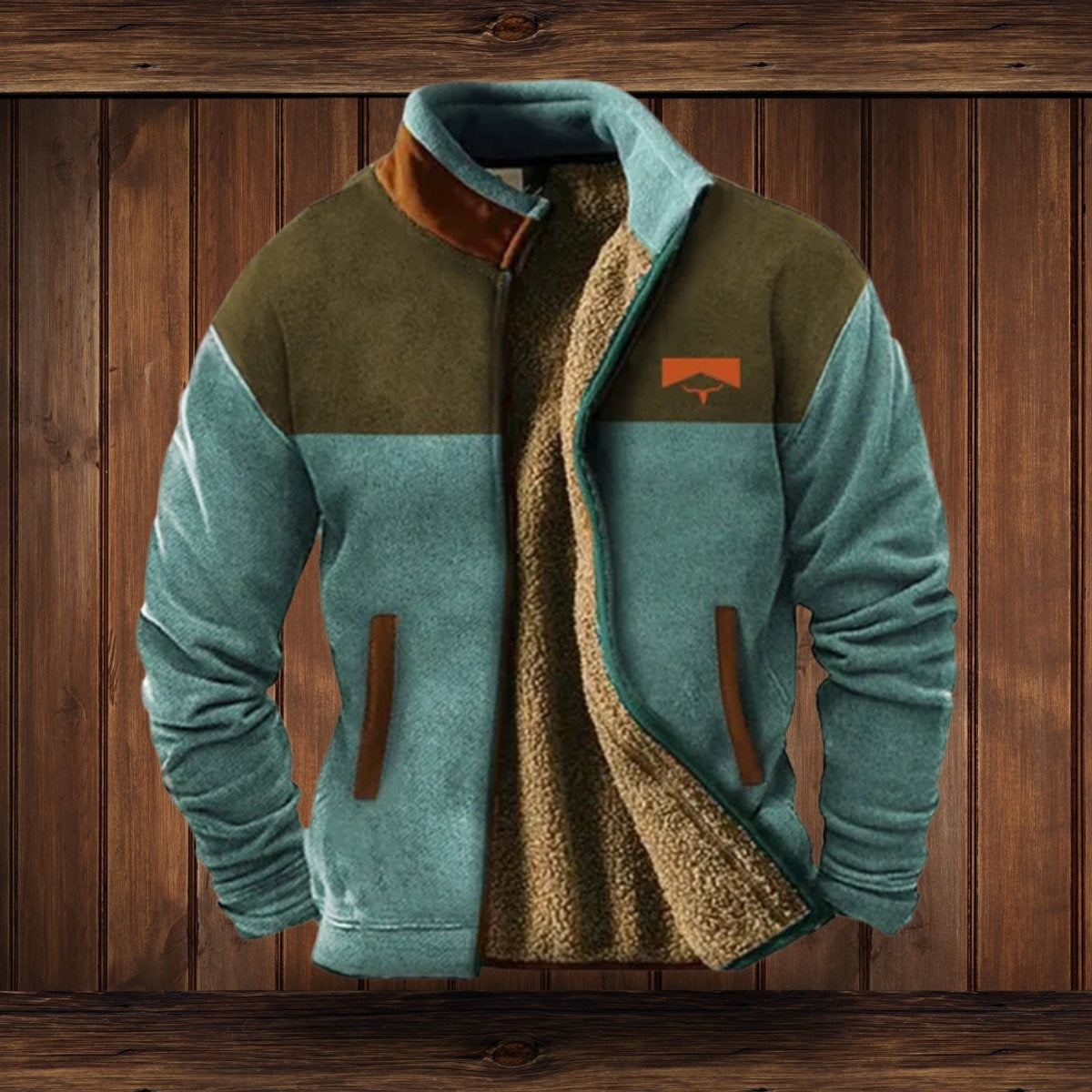 Wyatt | Men's Aztec Print Sherpa Jacket Fleece Winter Coat