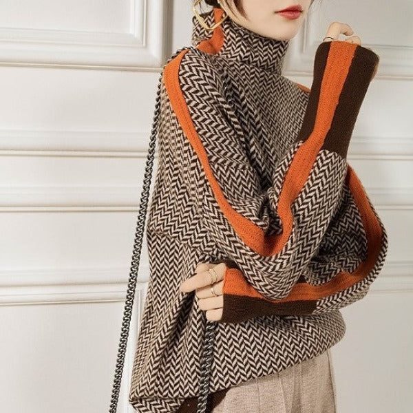 Hugo | Women's Chevron Knit Pullover