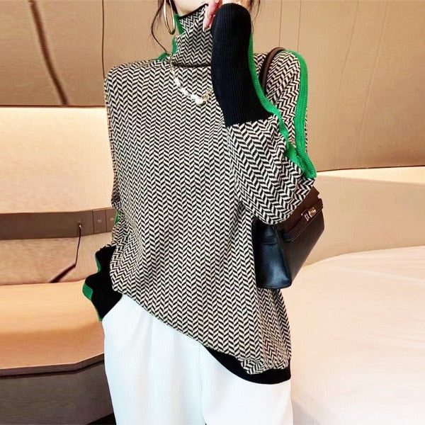 Hugo | Women's Chevron Knit Pullover