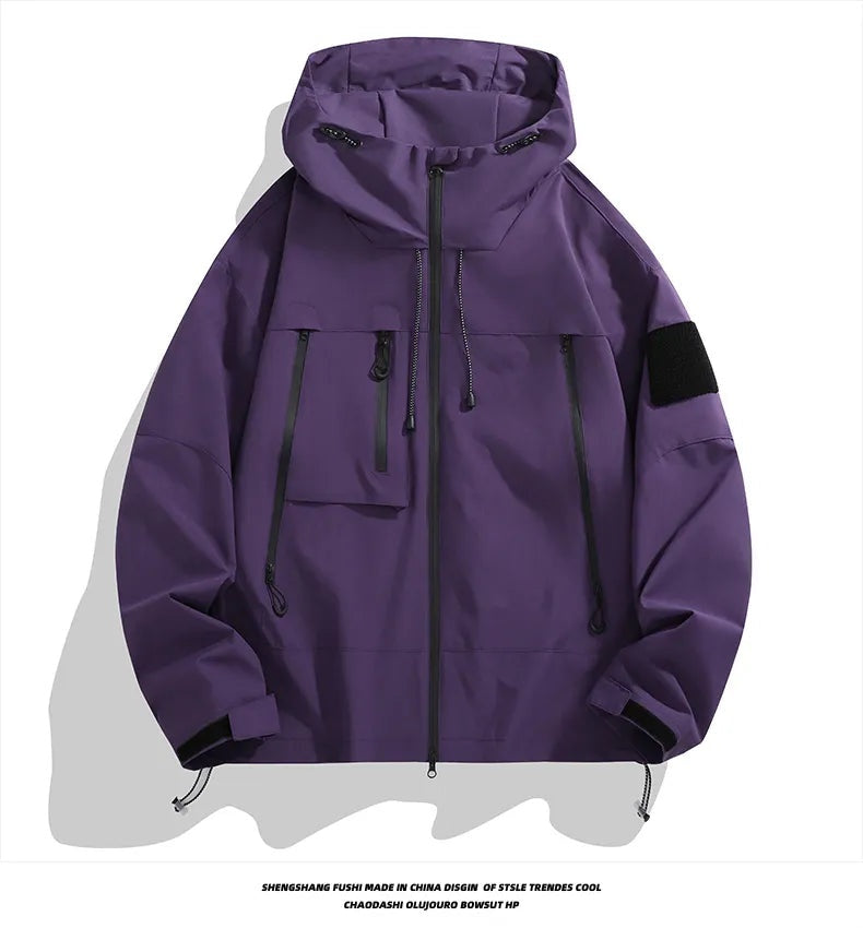 Charles | Men's Hooded Softshell Jacket Zip Pockets