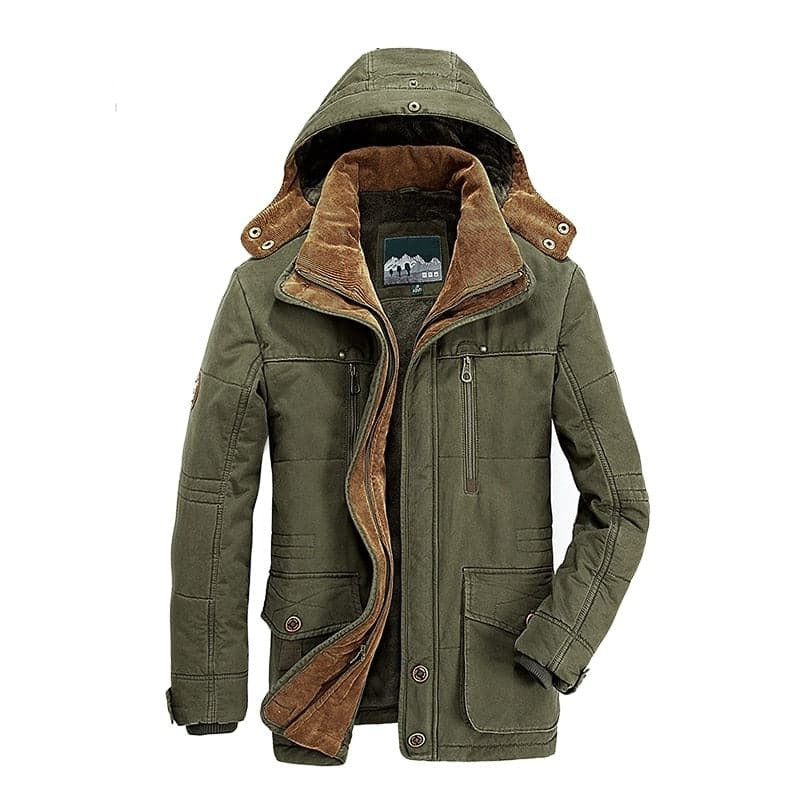 Men's Hooded Winter Jacket | Insulated Outdoor Coat