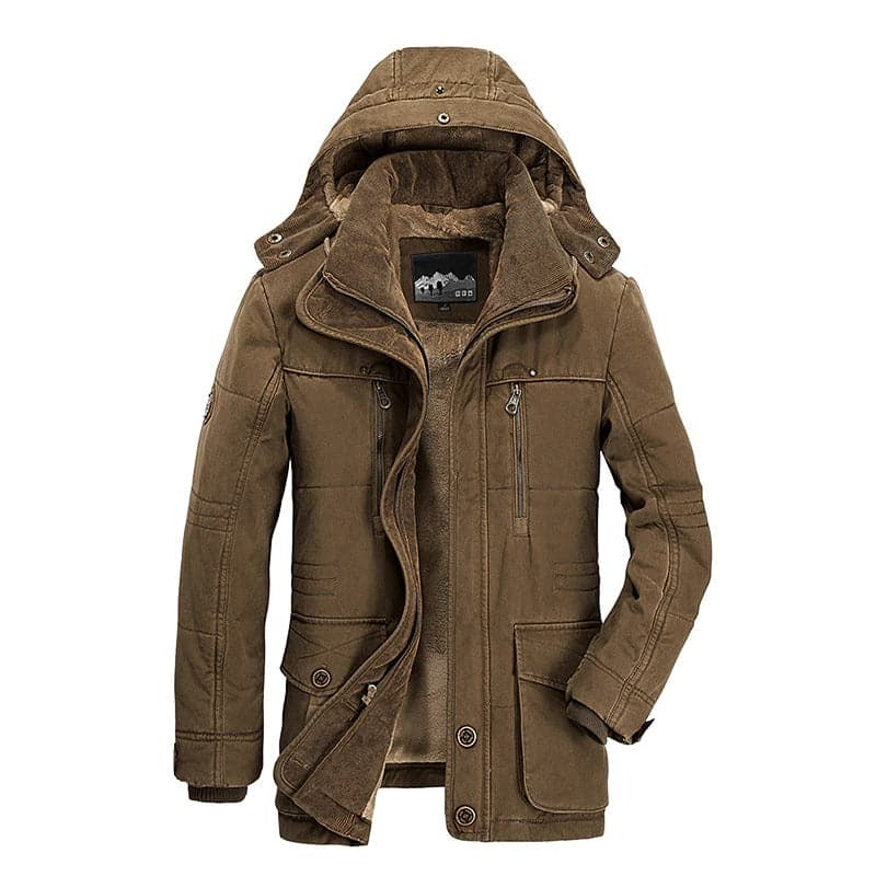 Men's Hooded Winter Jacket | Insulated Outdoor Coat