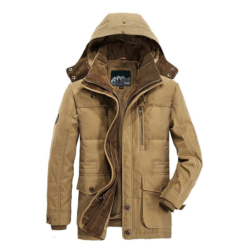 Men's Hooded Winter Jacket | Insulated Outdoor Coat