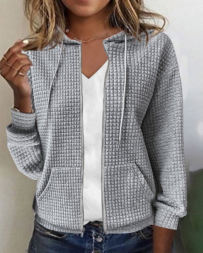 Women's Hooded Cardigan | Lightweight Zip-Up Jacket