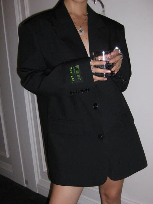 Women's Oversized Blazer | Relaxed Fit Tailored Jacket