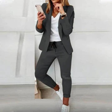 Women's Tailored Blazer and Trousers Set
