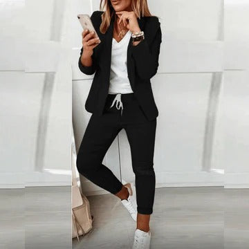 Women's Tailored Blazer and Trousers Set