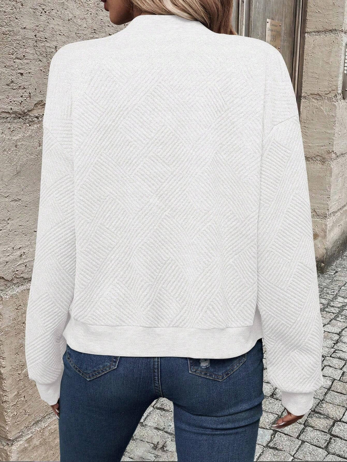Women's Knit Cardigan Wool Long Sleeve Zipper Layered Fashion