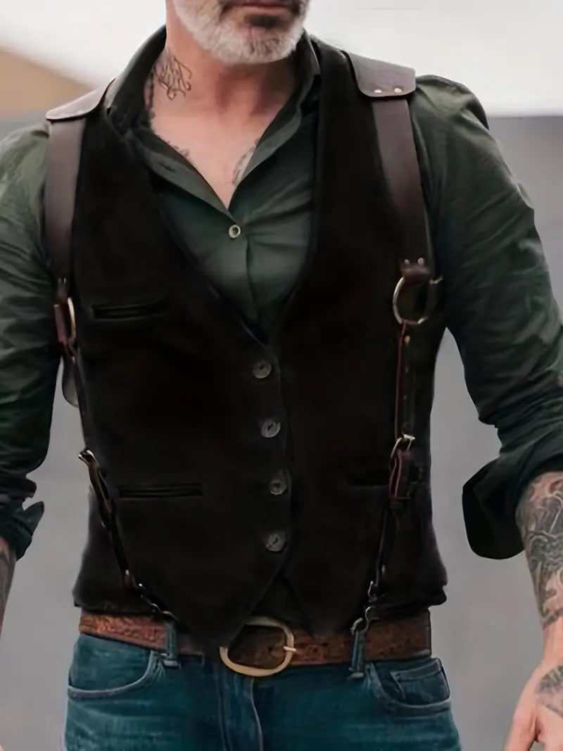 Men's Traditional Vest | Classic Vintage-Inspired Waistcoat