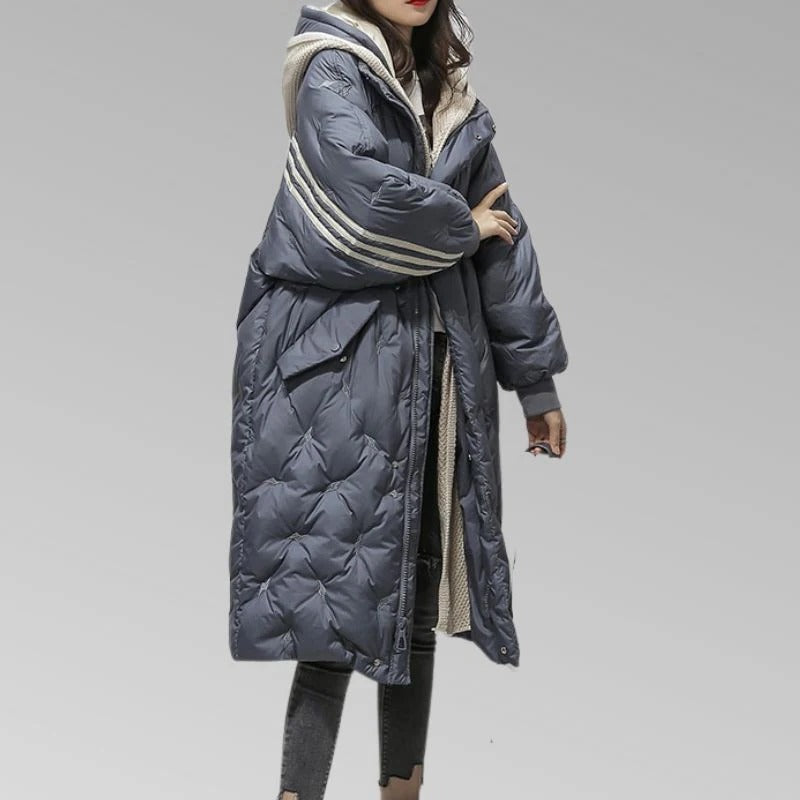 Women's Long Hooded Puffer Coat