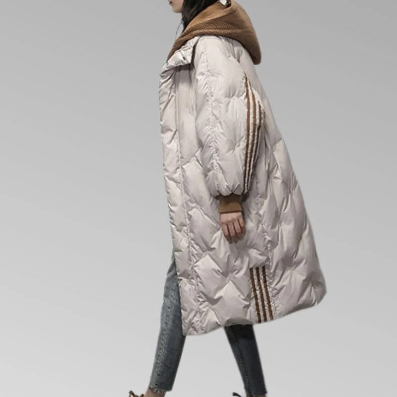 Women's Long Hooded Puffer Coat