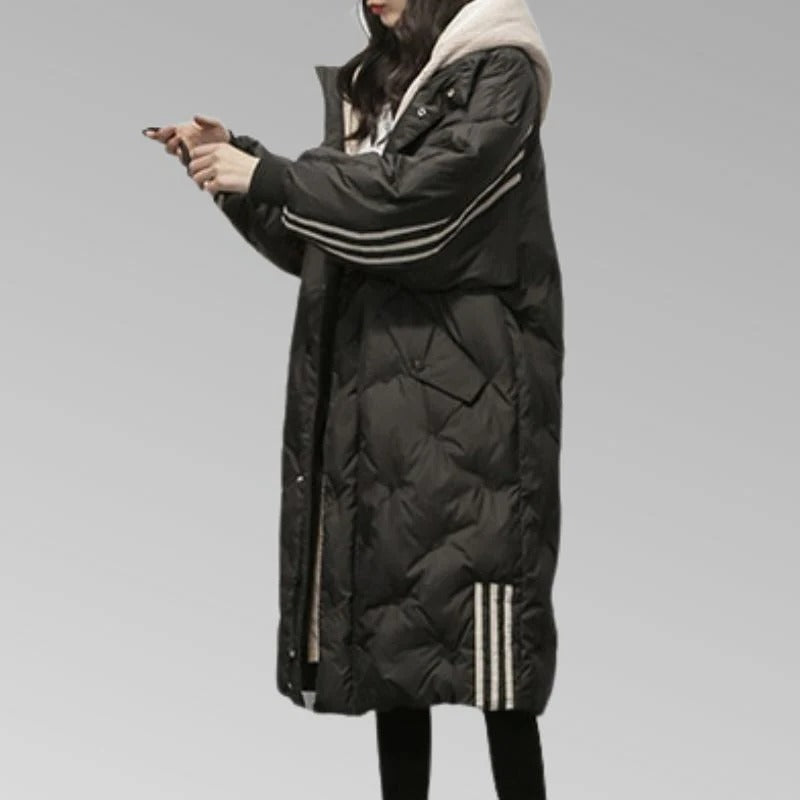 Women's Long Hooded Puffer Coat
