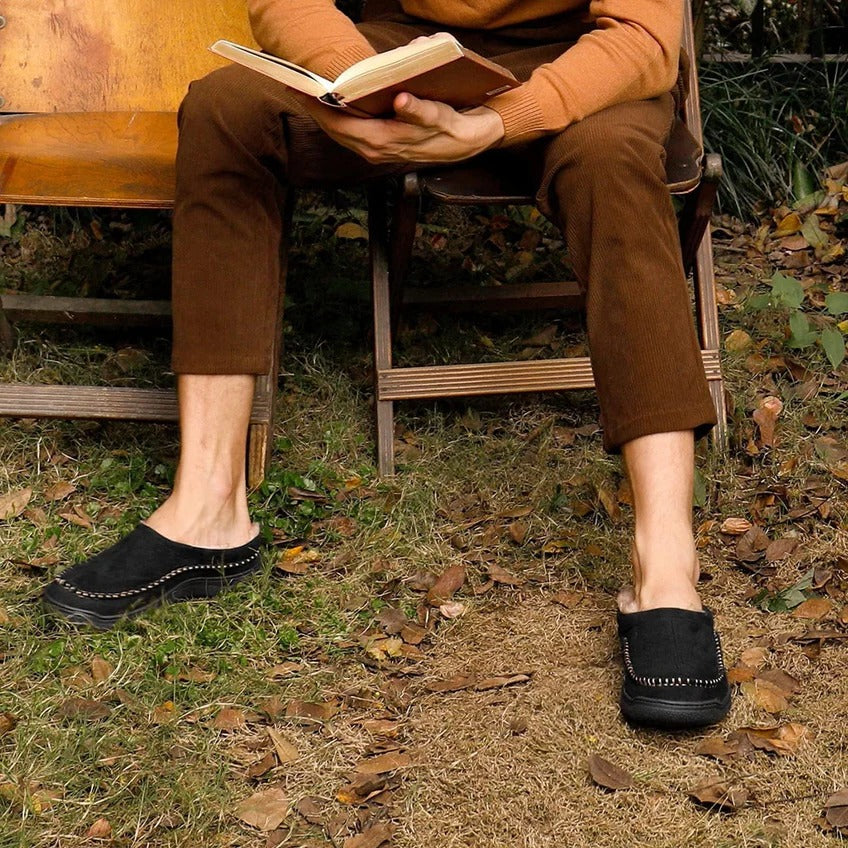 Men's Soft Indoor Slippers with Memory Foam