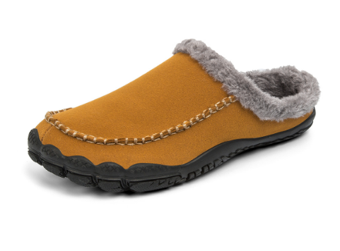 Elisaveta | Fur-Lined Suede Moccasin Slippers